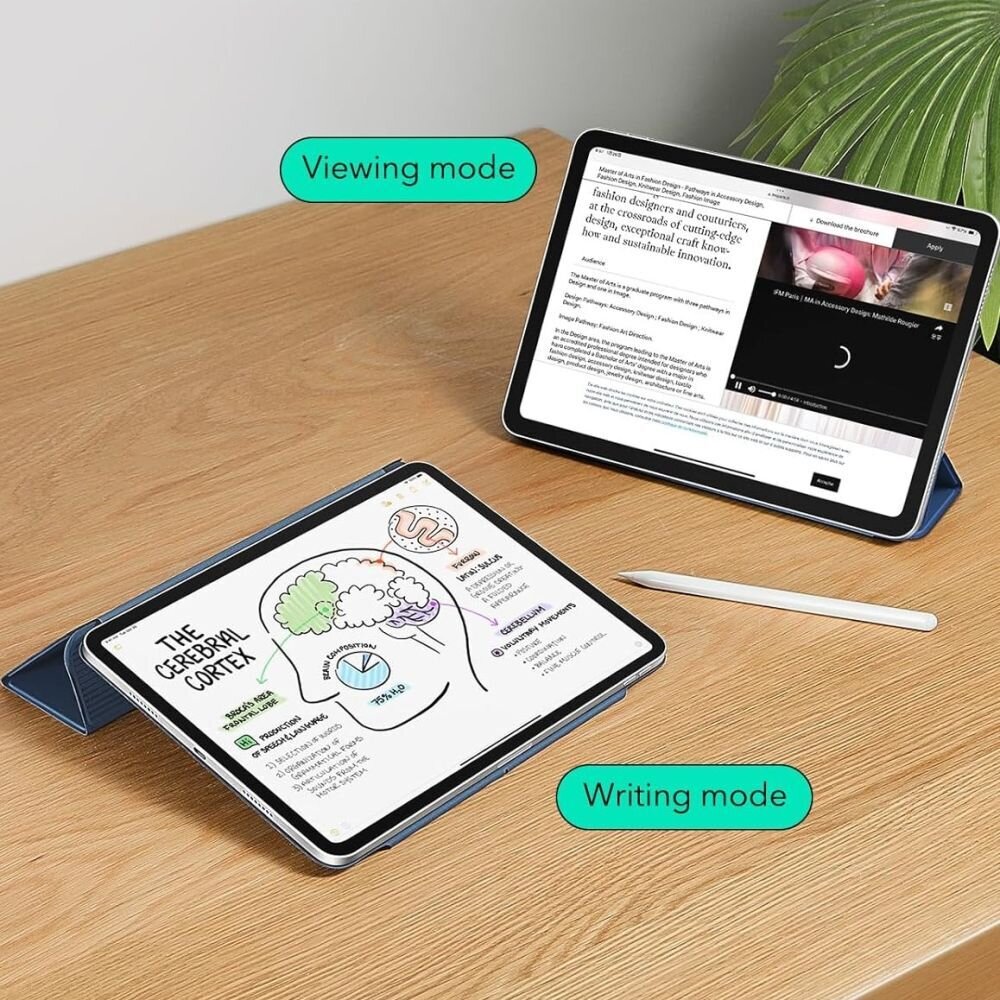 iPad Pro 11" (5 / 6 karta, 2024–2025) ESR Rebound magnetinis dėklas – tamsiai mėlynas 3