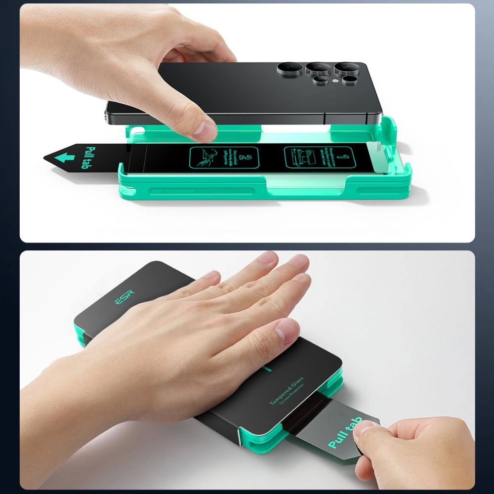 ESR grūdintas stiklas (2 vnt.) skirtas Samsung Galaxy S25 Ultra – skaidrus 2 ESR grūdintas stiklas (2 vnt.) skirtas Samsung Galaxy S25 Ultra – skaidrus 2