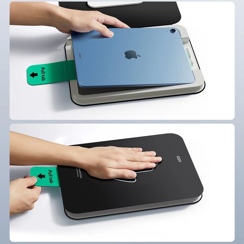 iPad 10.9" 2022 (10 gen.) / iPad 11" 2025 (11 gen.) ESR UltraFit grūdintas stiklas (2 vnt.) 4