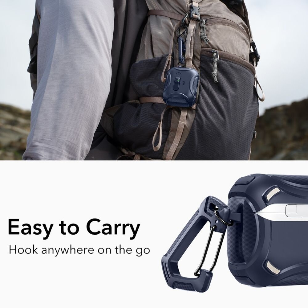 AirPods Pro 3 ESR Cyber FlickLock MagSafe dėklas – tamsiai mėlynas 2