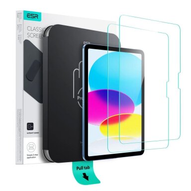 iPad 10.9" 2022 (10 gen.) / iPad 11" 2025 (11 gen.) ESR UltraFit grūdintas stiklas (2 vnt.)