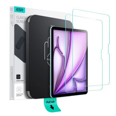 iPad Air 11" (2024 / 2025) ESR UltraFit 2-pack grūdintas stiklas