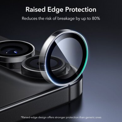 iPhone 16 / 16 Plus / 17 ESR Armorite kameros dangtelis – skaidrus 3