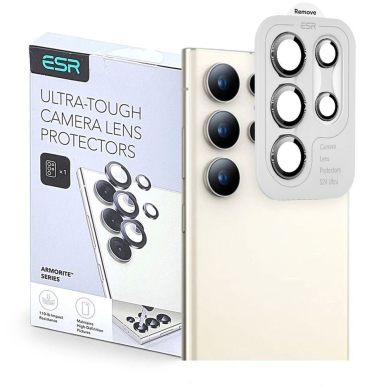 ESR Armorite kameros dangtelis skirtas Samsung Galaxy S25 Ultra – juodas
