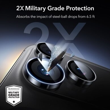 iPhone 14 Pro / Pro Max / 15 Pro / Pro Max / 16 Pro / Pro Max / 17 Pro / Pro Max ESR Armorite kameros apsauga – juoda 4 iPhone 14 Pro / Pro Max / 15 Pro / Pro Max / 16 Pro / Pro Max / 17 Pro / Pro Max ESR Armorite kameros apsauga – juoda 4