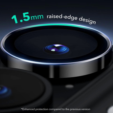 ESR Armorite Apsauginis stiklas iPhone 16 / 16 Plus Camera - Juodas 2 ESR Armorite Apsauginis stiklas iPhone 16 / 16 Plus Camera - Juodas 2