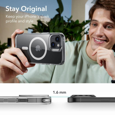 Dėklas ESR CH HALOLOCK MAGSAFE IPHONE 15 Permatomas 12 Dėklas ESR CH HALOLOCK MAGSAFE IPHONE 15 Permatomas 12