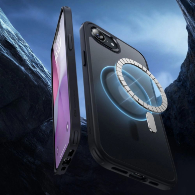 ESR Classic Hybrid Halolock MagSafe Dėklas skirtas iPhone 16e - Juodas 1