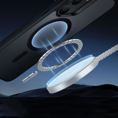ESR Classic Hybrid Halolock MagSafe Dėklas skirtas Samsung Galaxy S25+ - Translucent Juodas 2