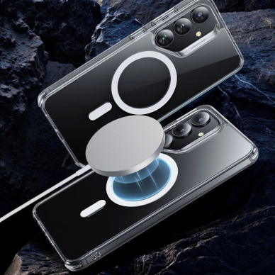 ESR Classic Hybrid Halolock MagSafe Dėklas skirtas Samsung Galaxy S25+ - Permatomas 1