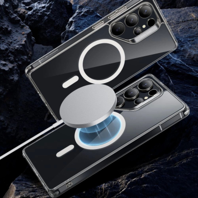 ESR Classic Hybrid Halolock MagSafe Dėklas skirtas Samsung Galaxy S25 Ultra - Permatomas 1