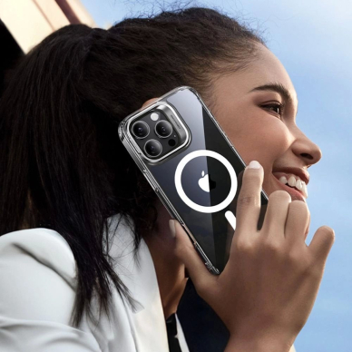 Dėklas ESR Hybrid kickstand Halolock MagSafe + Apsauginis stiklas iPhone 16 Pro - Skaidrus 4 Dėklas ESR Hybrid kickstand Halolock MagSafe + Apsauginis stiklas iPhone 16 Pro - Skaidrus 4