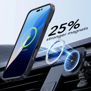 ESR Classic Hybrid Kickstand Halolock MagSafe iPhone 16 Plus +  Glass Screen Protector - Black 3 ESR Classic Hybrid Kickstand Halolock MagSafe iPhone 16 Plus +  Glass Screen Protector - Black 3