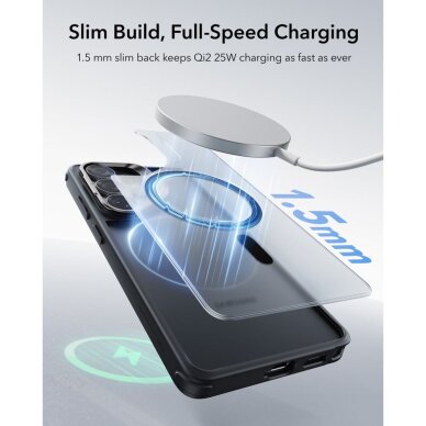 Samsung Galaxy S26 Ultra ESR Classic Hybrid Kickstand MagSafe dėklas – juodas 6