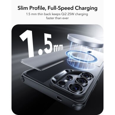 Samsung Galaxy S26 Ultra ESR Classic Hybrid MagSafe dėklas – juodas 3
