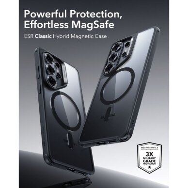 Samsung Galaxy S26 Ultra ESR Classic Hybrid MagSafe dėklas – juodas skaidrus 5 Samsung Galaxy S26 Ultra ESR Classic Hybrid MagSafe dėklas – juodas skaidrus 5