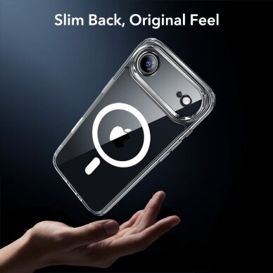 iPhone 17 Air ESR Classic Hybrid MagSafe + grūdinto stiklo rinkinys – skaidrus 7 iPhone 17 Air ESR Classic Hybrid MagSafe + grūdinto stiklo rinkinys – skaidrus 7