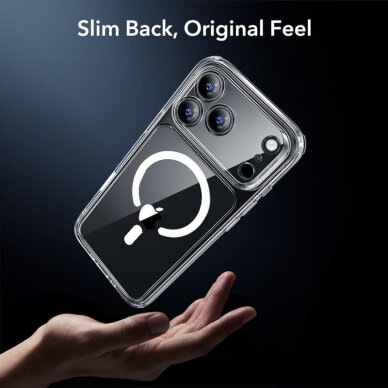 iPhone 17 Pro ESR Classic Hybrid MagSafe + grūdinto stiklo rinkinys – skaidrus 7