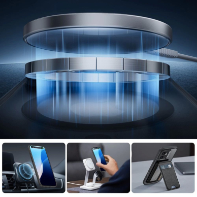 ESR Classic Pro Set Halolock MagSafe Dėklas iPhone 16 - Juodas 2 ESR Classic Pro Set Halolock MagSafe Dėklas iPhone 16 - Juodas 2