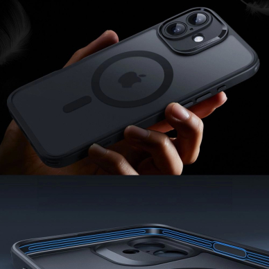 ESR Classic Pro Set Halolock MagSafe Dėklas iPhone 16 - Juodas 6 ESR Classic Pro Set Halolock MagSafe Dėklas iPhone 16 - Juodas 6