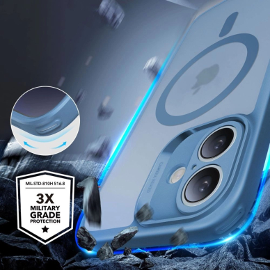 ESR Classic Pro Set Halolock MagSafe Dėklas iPhone 16 - Mėlynas 3 ESR Classic Pro Set Halolock MagSafe Dėklas iPhone 16 - Mėlynas 3