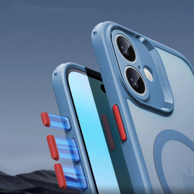 ESR Classic Pro Set Halolock MagSafe Dėklas iPhone 16 - Mėlynas 5 ESR Classic Pro Set Halolock MagSafe Dėklas iPhone 16 - Mėlynas 5