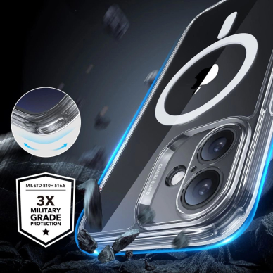 ESR Classic Pro Set Halolock MagSafe iPhone 16 Case - skaidrus 3