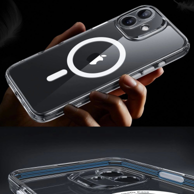 ESR Classic Pro Set Halolock MagSafe iPhone 16 Case - skaidrus 6 ESR Classic Pro Set Halolock MagSafe iPhone 16 Case - skaidrus 6
