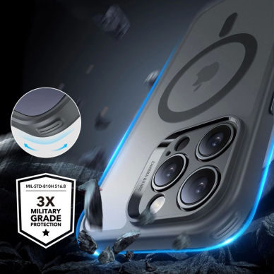 ESR Classic Pro Set Halolock MagSafe iPhone 16 Pro Case - pilkas 3 ESR Classic Pro Set Halolock MagSafe iPhone 16 Pro Case - pilkas 3