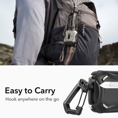 AirPods Pro 3 ESR Cyber FlickLock MagSafe dėklas – sidabrinis 2 AirPods Pro 3 ESR Cyber FlickLock MagSafe dėklas – sidabrinis 2