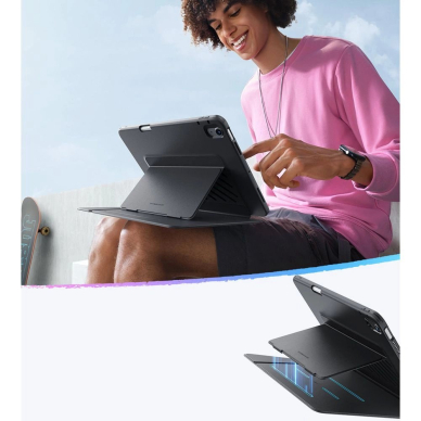 iPad 10.9" 2020–2022 / 11" 2024–2025 – ESR Flip Hybrid dėklas - Juodas 3