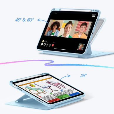 iPad 10.9" (2020–2022 4/5 gen.) / 11" (2024–2025 6/7 gen.) – ESR Flip Hybrid dėklas - Mėlynas 2