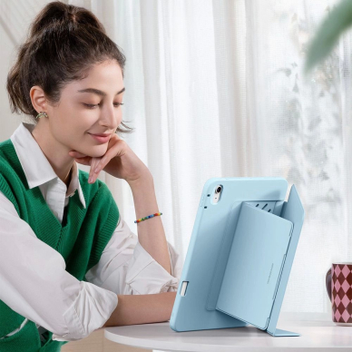 iPad 10.9" (2020–2022 4/5 gen.) / 11" (2024–2025 6/7 gen.) – ESR Flip Hybrid dėklas - Mėlynas 4