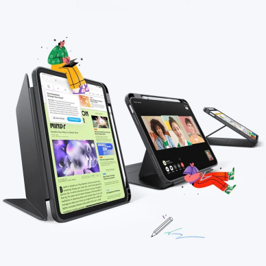 iPad 10.9" 2022 / 11" 2025 – ESR Flip Hybrid dėklas - Juodas 1
