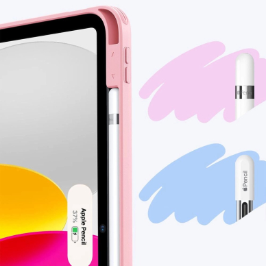 iPad 10.9" 2022 (10 gen.) / 11" 2025 (11 gen.) – ESR Flip Hybrid dėklas - Rožinis 6