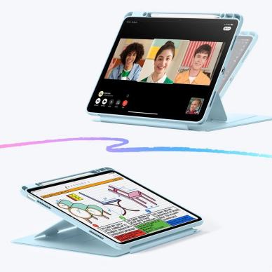 iPad Air 13" 1 / 2 – ESR Flip Hybrid dėklas - Mėlynas 2