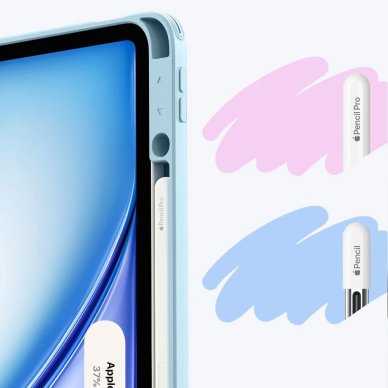 iPad Air 13" 1 / 2 – ESR Flip Hybrid dėklas - Mėlynas 4