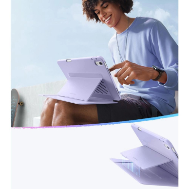 iPad Air 13" 1 / 2 – ESR Flip Hybrid dėklas - Violetinis 3 iPad Air 13" 1 / 2 – ESR Flip Hybrid dėklas - Violetinis 3