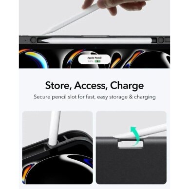 iPad Pro 11" (5 / 6 karta, 2024–2025) ESR Flip Hybrid dėklas – juodas 2 iPad Pro 11" (5 / 6 karta, 2024–2025) ESR Flip Hybrid dėklas – juodas 2