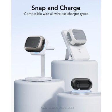 AirPods Pro 3 ESR Orbit HaloLock MagSafe dėklas – juodas 2 AirPods Pro 3 ESR Orbit HaloLock MagSafe dėklas – juodas 2