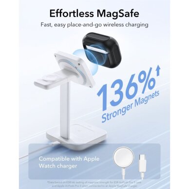 AirPods Pro 3 ESR Orbit HaloLock MagSafe dėklas – juodas 3 AirPods Pro 3 ESR Orbit HaloLock MagSafe dėklas – juodas 3