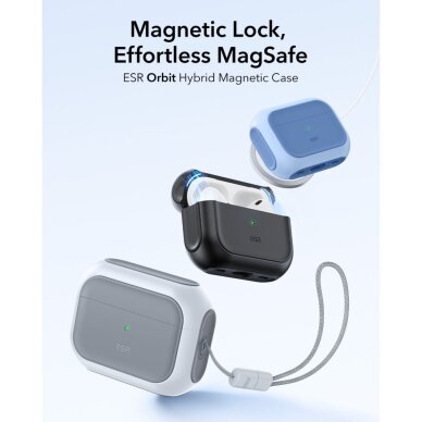 AirPods Pro 3 ESR Orbit HaloLock MagSafe dėklas – baltas 1