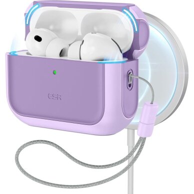 AirPods Pro ESR Orbit HaloLock MagSafe dėklas – violetinis