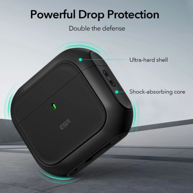 ESR Orbit Halolock MagSafe Dėklas Apple AirPods 4 - juodas 3 ESR Orbit Halolock MagSafe Dėklas Apple AirPods 4 - juodas 3