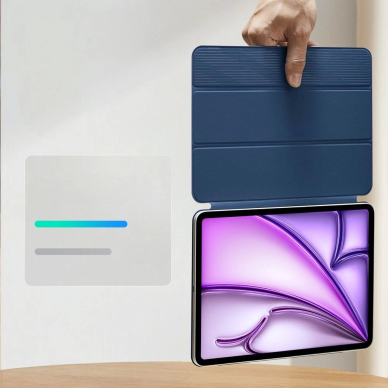 iPad Pro 12.9” 2020 / 2021 / 2022 / iPad Air 13” 2024 / 2025 ESR Rebound Magnetic dėklas - mėlynas 2