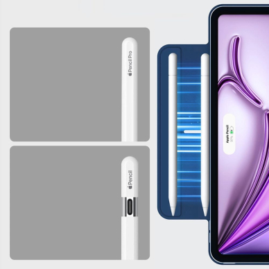 iPad Pro 12.9” 2020 / 2021 / 2022 / iPad Air 13” 2024 / 2025 ESR Rebound Magnetic dėklas - mėlynas 3