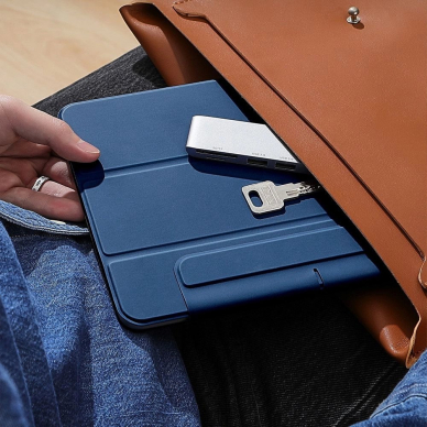 iPad Pro 12.9” 2020 / 2021 / 2022 / iPad Air 13” 2024 / 2025 ESR Rebound Magnetic dėklas - mėlynas 6