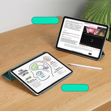 iPad Pro 12.9” 2020 / 2021 / 2022 / iPad Air 13” 2024 / 2025 ESR Rebound Magnetic dėklas - žalias 5
