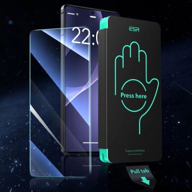 Akcija! ESR grūdintas stiklas (2 vnt.) skirtas Samsung Galaxy S25 Ultra – skaidrus  1