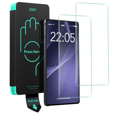 ESR grūdintas stiklas (2 vnt.) skirtas Samsung Galaxy S25 Ultra – skaidrus
